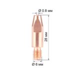 Наконечник М6х28х0.8 (CuCrZr) 140.0054/MD0009 78 — изображение 2